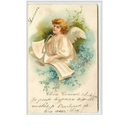 n°3492 - Ange avec une trompette - Clapsaddle