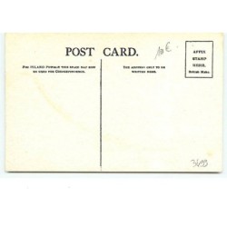 n°3499 - Carte peinte à la main - Fillette regardant à la longue vue