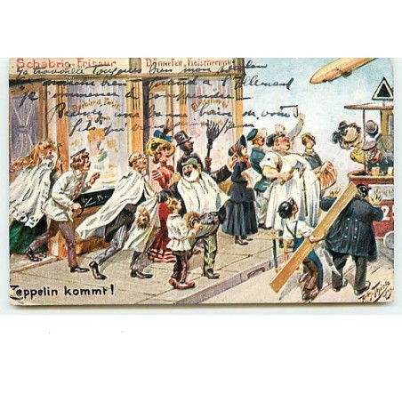 n°3501 - Arthur Thiele - Schabrig-Friseur - Zeppelin Kommt !