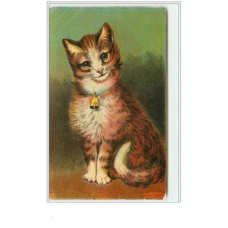 n°3550 - Portrait d'un chat roux avec une clochette