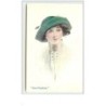 n°3561 - W. Barribal - Sweet Simplicity - Femme avec un chapeau vert
