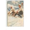 n°3565 - Ernst Platz - Couple sur des luges