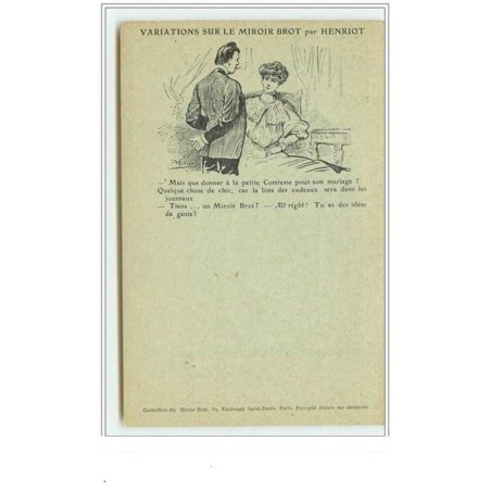 n°3569 - Variations sur le miroir Brot Par HENRIOT - Mais que donner à la petite Comtesse...