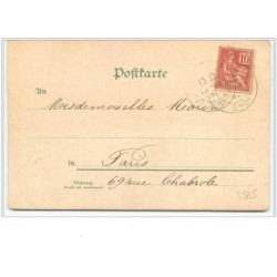 n°3585 - Frohliche Weihnachten - 2 anges protegeant un village