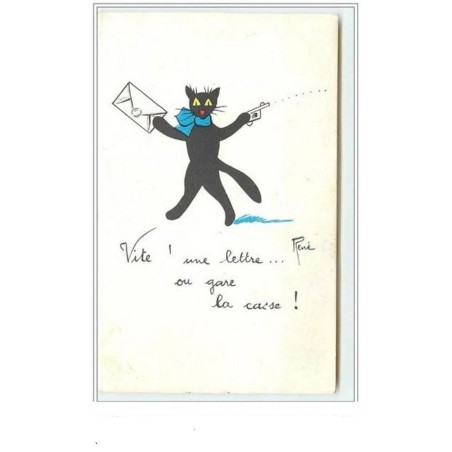 n°3650 - René - Chat Noir - Vite ! une lettre ... ou gare la casse!