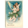 n°12040 - Carte Gaufrée - Vroolijk Kerstfeest - Anges - n°2