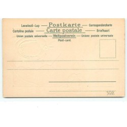 n°3688 - Carte Gaufrée - Portrait d'une fillette sur une ardoise