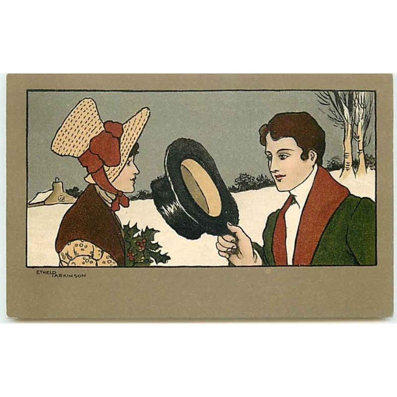 n°3759 - Ethel Parkinson - MM Vienne n°191 - Homme saluant une femme avec son chapeau