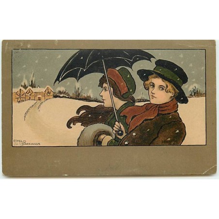 n°3760 - Ethel Parkinson - MM Vienne n°191 - Couple avec un parapluie