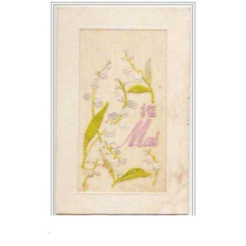 n°3803 - Carte Brodée - 1er Mai - Muguet