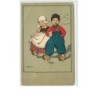 n°3811 - Ethel Parkinson - Couple de jeunes hollandais, garçon fumant.
