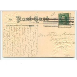 n°3837 - Carte Gaufrée - Best Wishes for Christmas - Couple