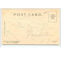 n°3847 - Carte Gaufrée - To my Sweetheart - Femme et Angelot - strasses