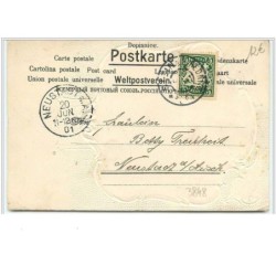 n°3848 - Carte Gaufrée - Ange avec les mains jointes