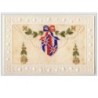 n°3854 - Carte Brodée - Pochette- Drapeaux