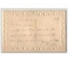 n°3854 - Carte Brodée - Pochette- Drapeaux