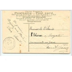 n°3900 - Carte Gaufrée - J'ai bien reçu votre carte, mille fois merci - Angelot avec un brouette de pièces d'or