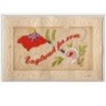 n°3904 - Carte Brodée - England for Ever - Drapeaux et rose