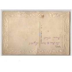 n°3904 - Carte Brodée - England for Ever - Drapeaux et rose
