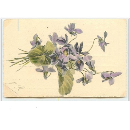 n°3918 - Catharina Klein - Bouquet de fleurs violettes