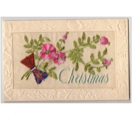 n°394 - Carte Brodée - Christmas