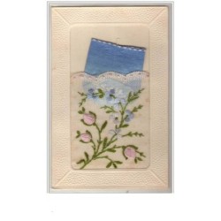 n°395 - Carte Brodée -...