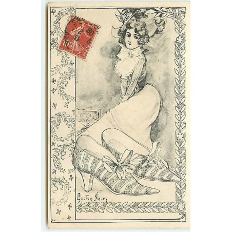 n°3964 - Gaston Noury - Femme avec soulier n°2