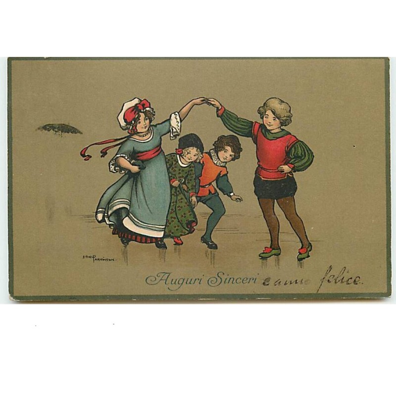 n°3967 - Ethel Parkinson - Auguri Sinceri - Enfants dansant