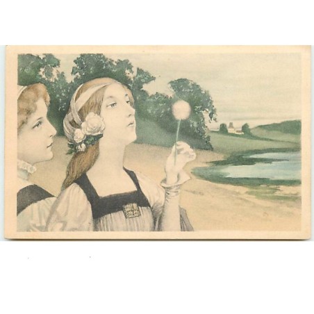 n°3972 - MM Vienne n°137 - Femme souflant sur une fleur de pissenlit