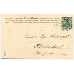n°3977 - Herzlichen Glückwunsch zum neuen Jahre - Angelots et champignon