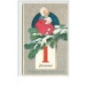 n°4036 - Carte Gaufrée - A Happy New Year to You - Fillette - Style Flatscher