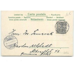 n°4042 - Fröhliche Pfingsten - Fillette volant sur une hirondelle