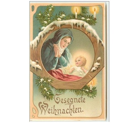 n°10146 - Carte Fantaisie - Gesegnete Weihnachten - Nativité