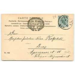 n°12073 - Fröhliche Weihnachten - Jeune Femme devant un sapin