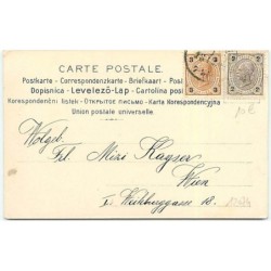 n°12074 - Fröhliche Weihnachten - Jeune Femme et fillette apportant des cadeaux