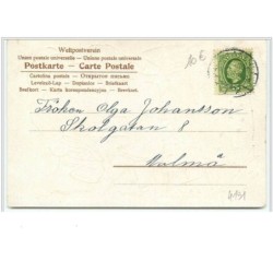 n°4131 - Carte légèrement Gaufrée - God Jul - Anges chantant, cloche