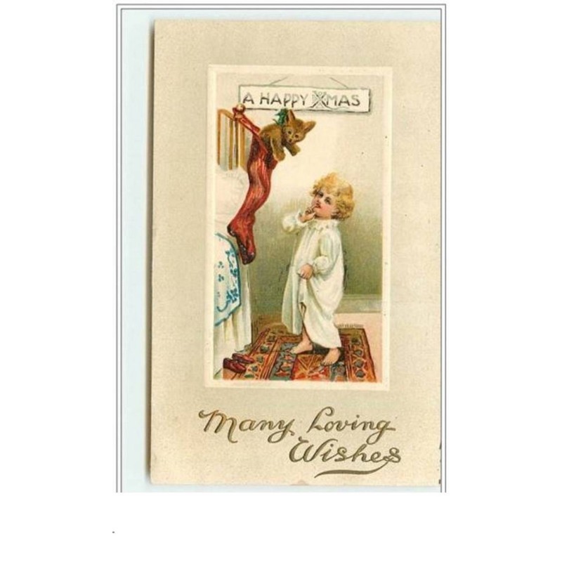 n°4139 - A Happy Christmas - Many Loving Wishes - Teddy Bear