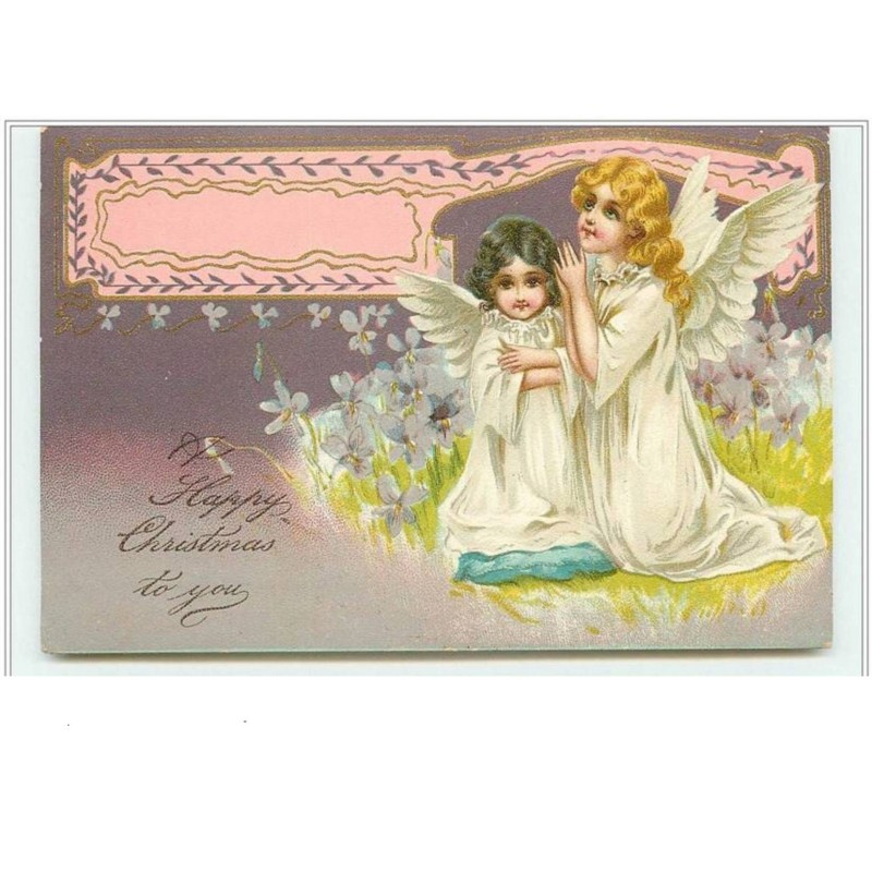 n°4141 - A Happy Christmas to you - Anges à genoux