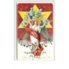 n°4149 - Godt Nytt Ar - Ange , étoile jaune fond rouge