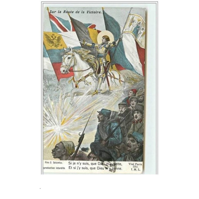 n°4168 - S. Solomko - Sur la route de la Victoire - Jeanne d'Arc - Edition Croix Rouge Française