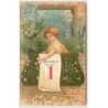 n°4229 - Carte Gaufrée - Bonne Année - Clapsaddle - 1er Janvier
