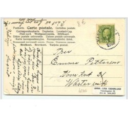 n°4246 - Carte Gaufrée - Glad Pask - Trois Angelots avec un oeuf