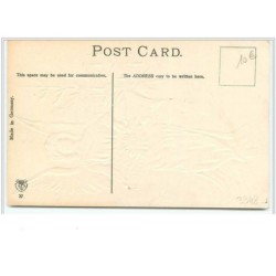 n°4348 - Carte Gaufrée - A Mery Christmas - Ange avec des fleurs