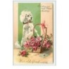 n°4435 - Carte Gaufrée - Wishing you many Happy Birthday - Caniche