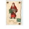 n°10148 - Carte Fantaisie - Joyeux Noël - Père Noël (Chromo collé)