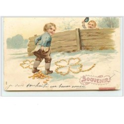 n°492 - Carte Gaufrée -...