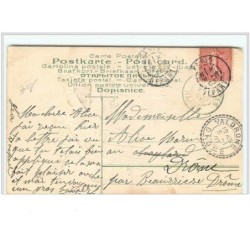 n°492 - Carte Gaufrée - Souvenir - Enfant et pièces d'Or