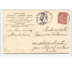 n°499 - Carte Gaufrée - Heureuse Fête - Fillette et son chien