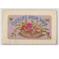 n°5057 - Carte Brodée -...