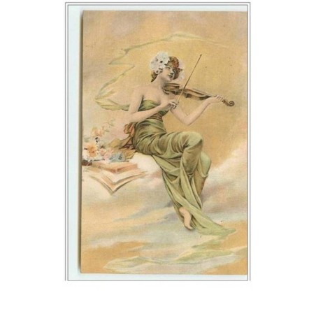 n°5070 - Femme assise jouant du violon
